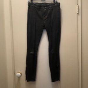 J Brand Leather Jeans